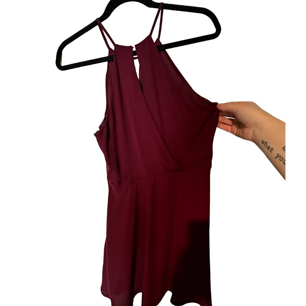 Express Burgundy Dress Size US 10